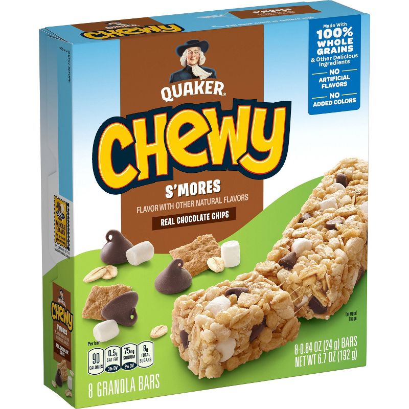 Quaker Chewy S&#39;mores Granola Bars - 6.7oz/8ct, 1 of 12