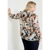 June + Vie by Roaman's Women's Plus Size Ruffle Button-Down Blouse - 3 of 4