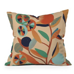 16"x16" Barbara Dantas Tree Square Throw Pillow Orange - Deny Designs - 1 of 4