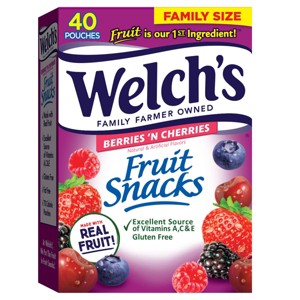 WELCH'S Fruit Snacks Berries 'n Cherries - 32oz/40ct - 1 of 4