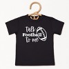 The Juniper Shop Talk Football To Me Ball Toddler Short Sleeve Tee - 2 of 4