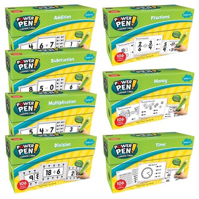 Teacher Created Resources Power Pen Learning Math Quiz Cards - Set of 7