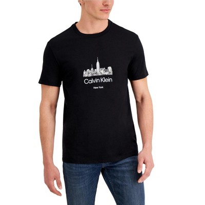 Calvin Klein Mens Skyline Basic T-Shirt