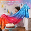 Catalonia Kids Flannel Blanket Mermaid Tail, Ultra Soft Plush Sleeping Bag Snuggle Blanket for Girl Toddlers, Cozy Gift - 3 of 4