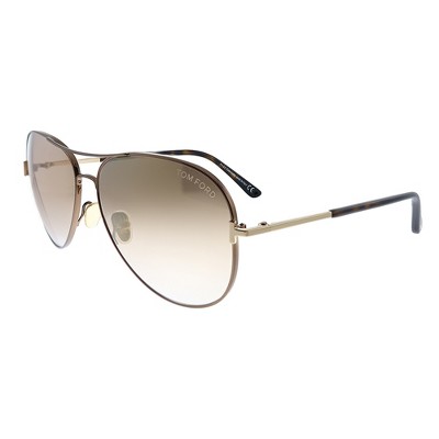 Tom Ford Clark TF 823 48G Unisex Aviator Sunglasses Dark Brown 59mm