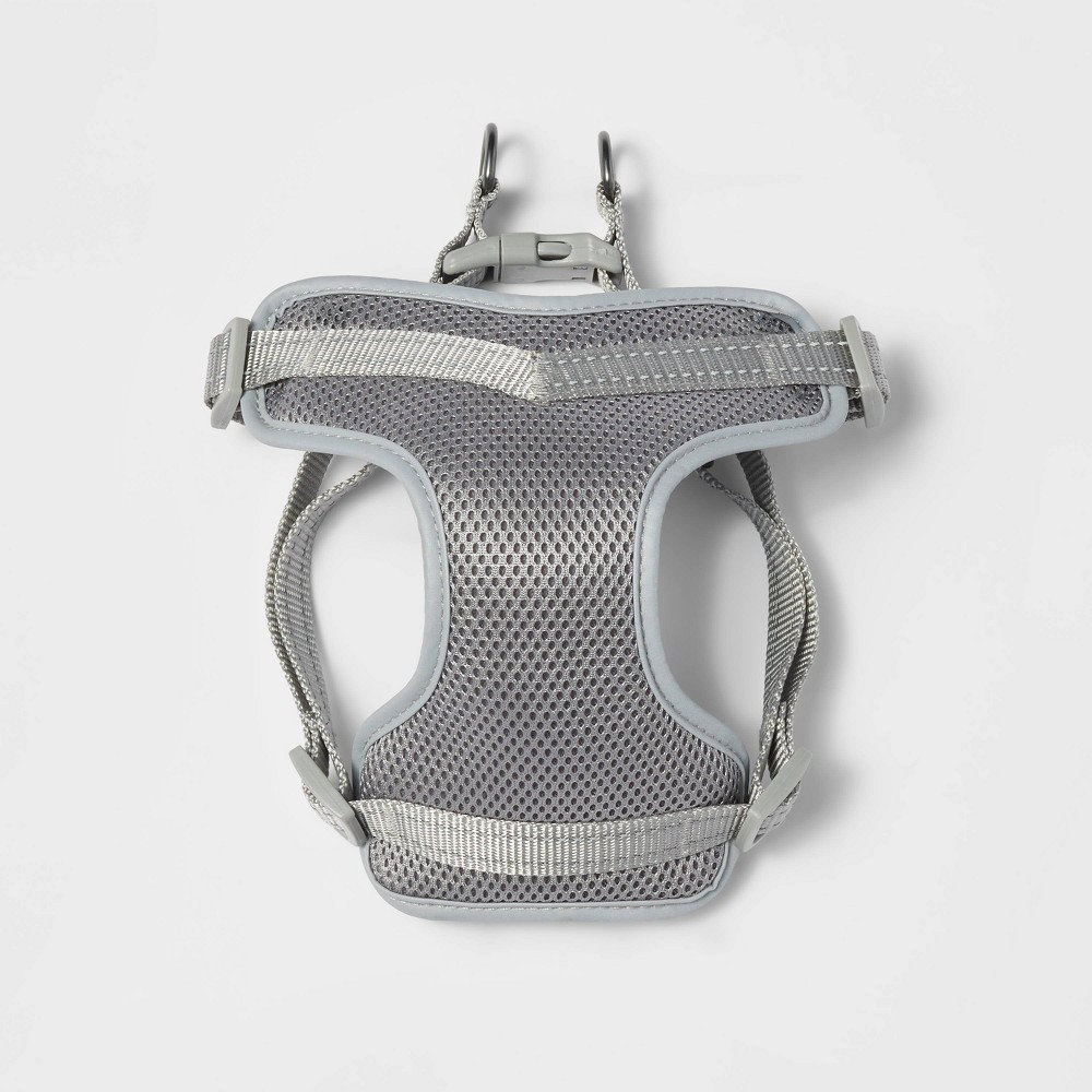 Photos - Collar / Harnesses Reflective Basic Mesh Dog Harness - S - Gray - Boots & Barkley™