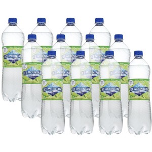 Ice Mountain Zesty Lime Sparkling Spring Water - Case of 12/33.8 oz - 1 of 4