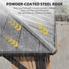 YARDSIGHT Hardtop Patio Gazebo-Outdoor Aluminum Iron Double Roof Canopy Shelter for Garden, Backyard, Deck - 4 of 4