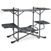 SEVOBAL Outdoor Grills, Griddles and Smokers Camp Kitchen Table, Foldable Outdoor Cooking Station for Camping and Picnics, Black, 75.03"*19.23"*6.24" - 2 of 4
