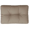 vidaXL Pallet Cushion Taupe 23.6"x15.7"x4.7" Fabric - 4 of 4