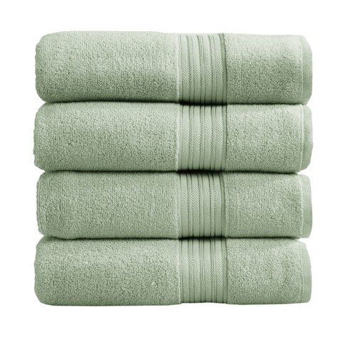 target green bath towels