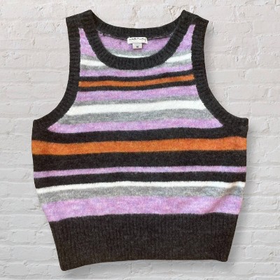 Girl Pull Over Striped Vest - HABITUAL KID