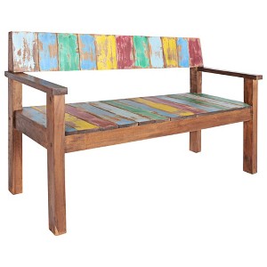 vidaXL Bench 45.3" Solid Reclaimed Wood - 1 of 4