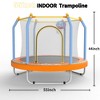 Jump Into Fun 55-inch Recreational Trampoline for Kids With Basketball Hoop, Double-sided zipper, Visible Mesh Easy to Install,for Kids - 2 of 4