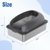 Kumasinova Cat Litter Box with Scoop,65L Top Entrance Pet Litter Box,Stainless Steel Tray,20lbs Capacity,23.6" L x 15.7" W x 15" H,Black - 3 of 4
