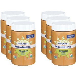 Maranatha Organic Peanut Butter No Stir Crunchy - Case of 6 - 16 oz - 1 of 2