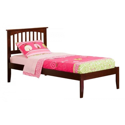 Atlantic Furniture Mission Twin Bed in Walnut