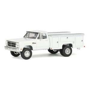 1/64 1993 Dodge Ram 350 Pickup Truck with Service Bed, White