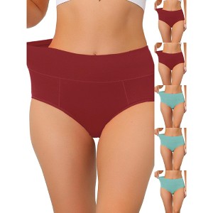INSPIRE CHIC Women's High Waist Available Tummy Control Briefs 6 Packs - 1 of 4