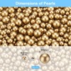 Unique Bargains No Hole ABS Round Faux Pearl for Vase Fillers DIY Home Decoration 800 Pcs - 2 of 4