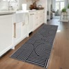 Modern Geometric Stripe Area Rugs Soft Washable Low Pile Non Shedding Rugs for Living Room Bedroom - 2 of 4