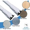 LunaLulinlk Shower Curtain Rod No Dill, Heavy Duty Tension Rod, Adjustable Length 42-60 - 3 of 4