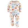 The Peanutshell Happy Sunshine Neutral Footed Baby Sleepers for Boys or Girls, 3-Pack, Newborn to 9 Months - 4 of 4