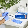 CareStock Blue Nitrile Exam Gloves - Powder Free, Slip-Resistant, Disposable, 1 Box - 2 of 4