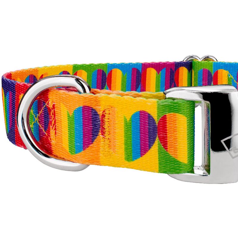Country Brook Petz Premium Rainbow Hearts Dog Collar, 5 of 6