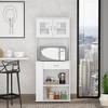 Depot E-Shop Pantry Double Door Cabinet 67" H, One Drawer, Two Shelves, Three Side Shelves - 2 of 4