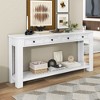 NicBex Entryway Table Console Table with Storage Drawers and Bottom Shelf Sofa Table for Living Room, Entryway, Hallway - 2 of 4