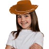 4E’s Novelty Brown Toddler Cowboy Hat - Boys & Girls Brown Cowboy Hat for Themed Party Costume, Ideal Cowboy Hat & Toddler Cowboy Outfit, Ages 3-5 - 4 of 4