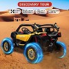 coucheta 24V Ride On Toys for Kids with Remote Control, 2-Seater UTV with Music & Light, 4WD Powerful Electric Vehicle with 4 Shock Absorbers - 4 of 4
