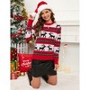 Clearlove Women's Christmas Pullover Sweaters Long Sleeve Print Knitted Crew Neck Sweater Tops - 4 of 4