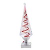 Roman 14.0 Inch Lighted Swirl Red Spiral Tree Led Confetti Lites Tree Sculptures - 3 of 3