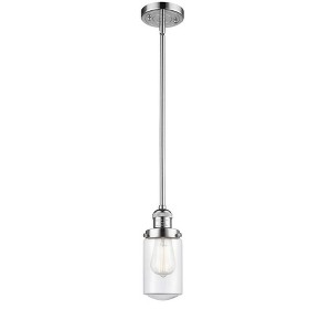 Dover - 1 Light Stem Hung Mini Pendant In Traditional Style-10.25 Inches Tall and 4.5 Inches Wide - 1 of 1