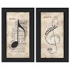 "Music Collection" 2-Piece Vignette By Marla Rae, Black Frame - 2 of 4