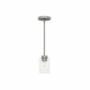 Hunter Fans Hartland 1 - Light Pendant in  Matte Silver - 3 of 4