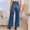 Women's Vintage-Inspired Wide-Leg Denim Jeans - Cupshe - 4 of 4