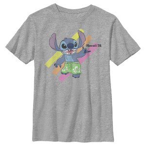 Boy's Lilo & Stitch Retro Shaka Hand Gesture T-Shirt - 1 of 4