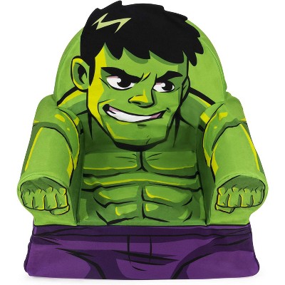 Marshmallow Furniture Comfy Foam Toddler Chair Kid's Furniture for Ages 2 Years Old and Up, The Incredible Hulk