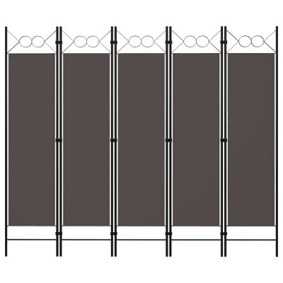 vidaXL 5-Panel Room Divider Anthracite 78.7"x70.9"