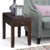 14" Essex Narrow Side Table Mahogany Brown - WyndenHall - 2 of 4