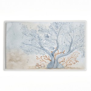 Stupell Industries Treasures From The Sea Printed Plush Bath Mat And Bath Rug, Design By Audrey Jeanne Roberts, 18"X30" - 1 of 4