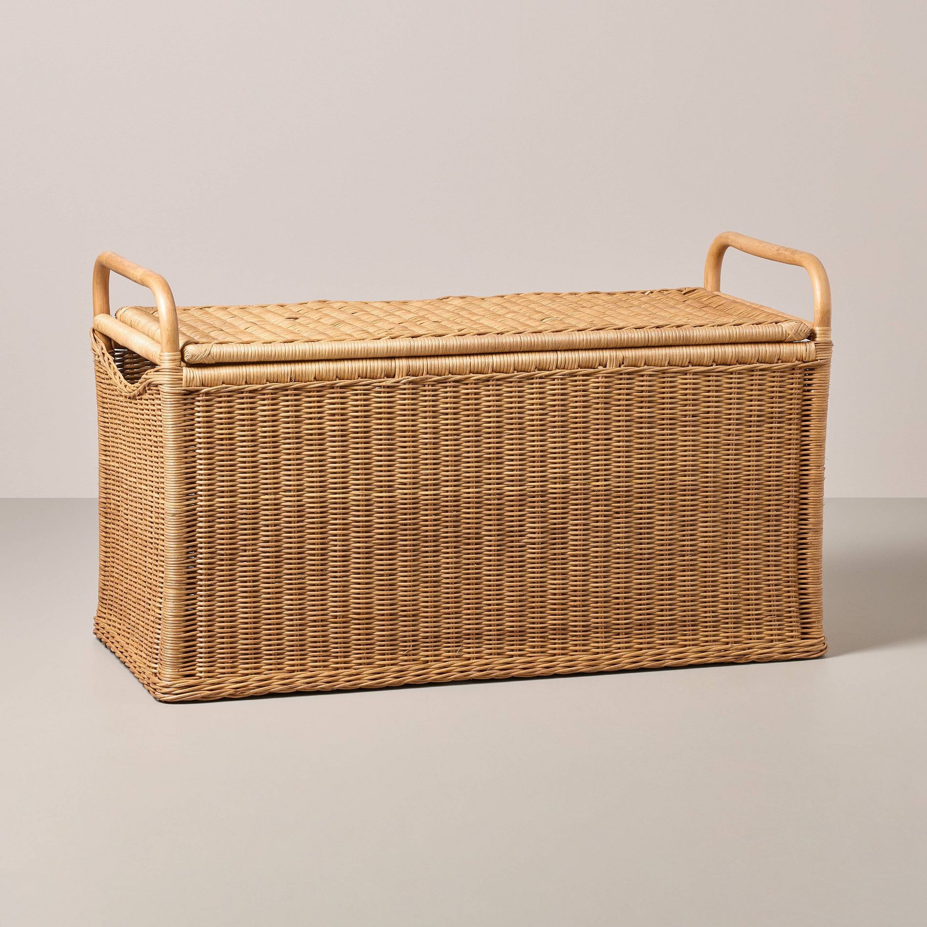 40"x18" Oversized Rectangle Rattan Woven Blanket Chest - Hearth & Hand™ with Magnolia