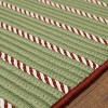 Colonial Mills Naughty Elf Stripe Christmas Rug Braided Rug, Green 27" x 46", Rectangle Shape - 2 of 4
