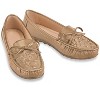 Collections Etc Woven Textured Padded Insoles Slip-On Loafers - 2 of 3