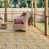 Gulches 20 PCS Interlocking Deck Tiles Checker Pattern, 12" x 12" Square Yellow Acacia Hardwood Outdoor Flooring for Patio, Bancony, Pool Side,... - 3 of 4