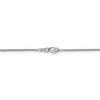 Black Bow Jewelry 0.8mm 14k White Gold Diamond Cut Square Wheat Chain Necklace - 4 of 4