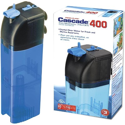 Penn-Plax Cascade 400 Submersible Aquarium Filter Cleans Up to 20 Gallons
